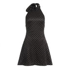 Abito Mini con Scollo all'Americana – Fantasia a Pois